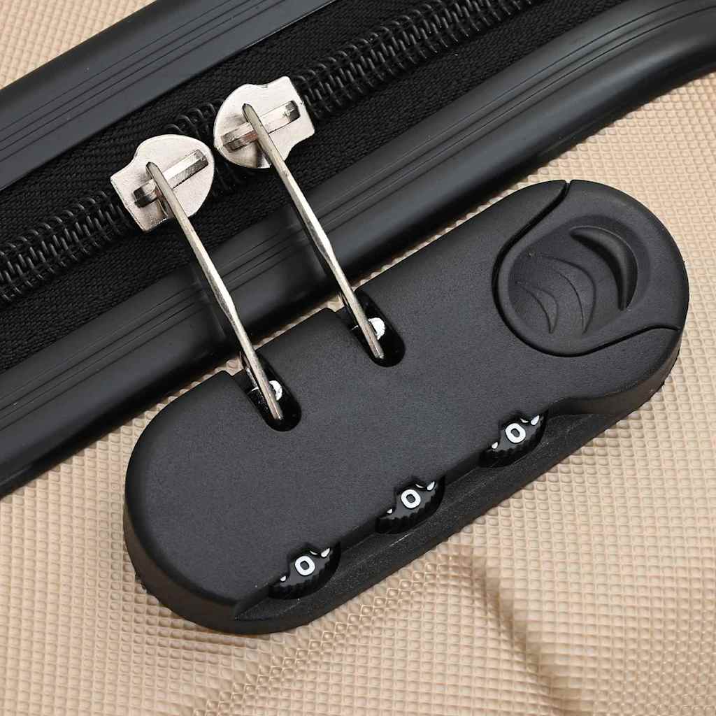 Set di Valigie con blocco 3 pcs Champagne 50 x 31 x 78 cm 42006257