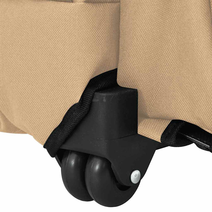 vidaXL Carrello per Animali 3 in 1 Design Sabbia 48x32x(57-106) cm Tessuto Oxford