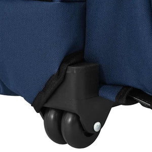 vidaXL Carrello per animali domestici 3 in 1 Design Blu 48x32x(57-106) cm Tessuto Oxford