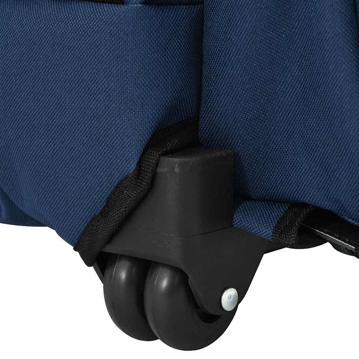 vidaXL Carrello per animali domestici 3 in 1 Design Blu 48x32x(57-106) cm Tessuto Oxford