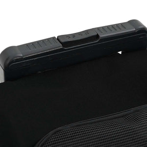 vidaXL Carrello per Animali 3 in 1 Design Nero 48x32x(57-106) cm Tessuto Oxford