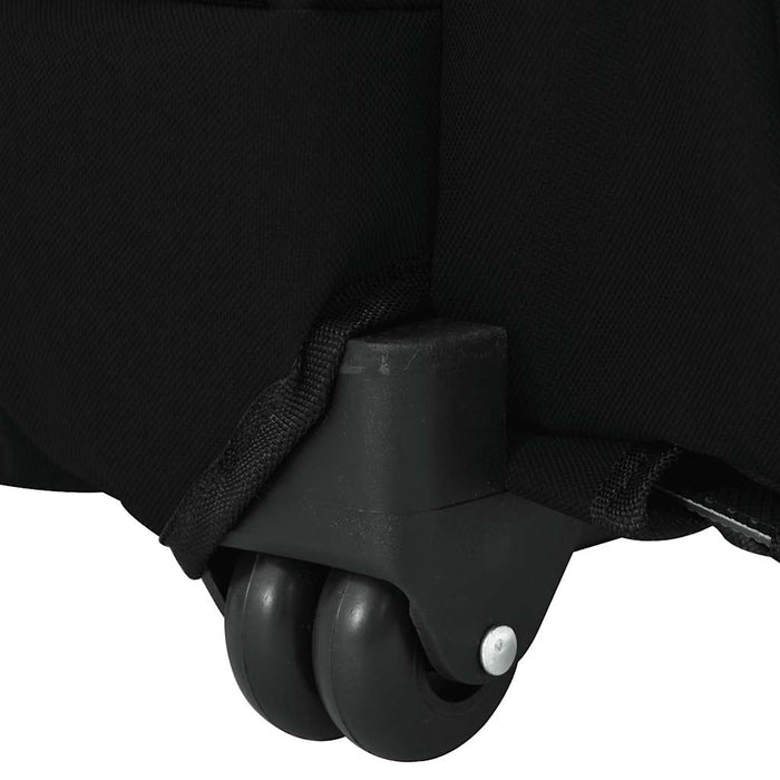 vidaXL Carrello per Animali 3 in 1 Design Nero 48x32x(57-106) cm Tessuto Oxford