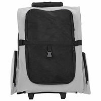 vidaXL Carrello per animali domestici 3 in 1 design grigio 48x32x(57-106) cm tessuto Oxford