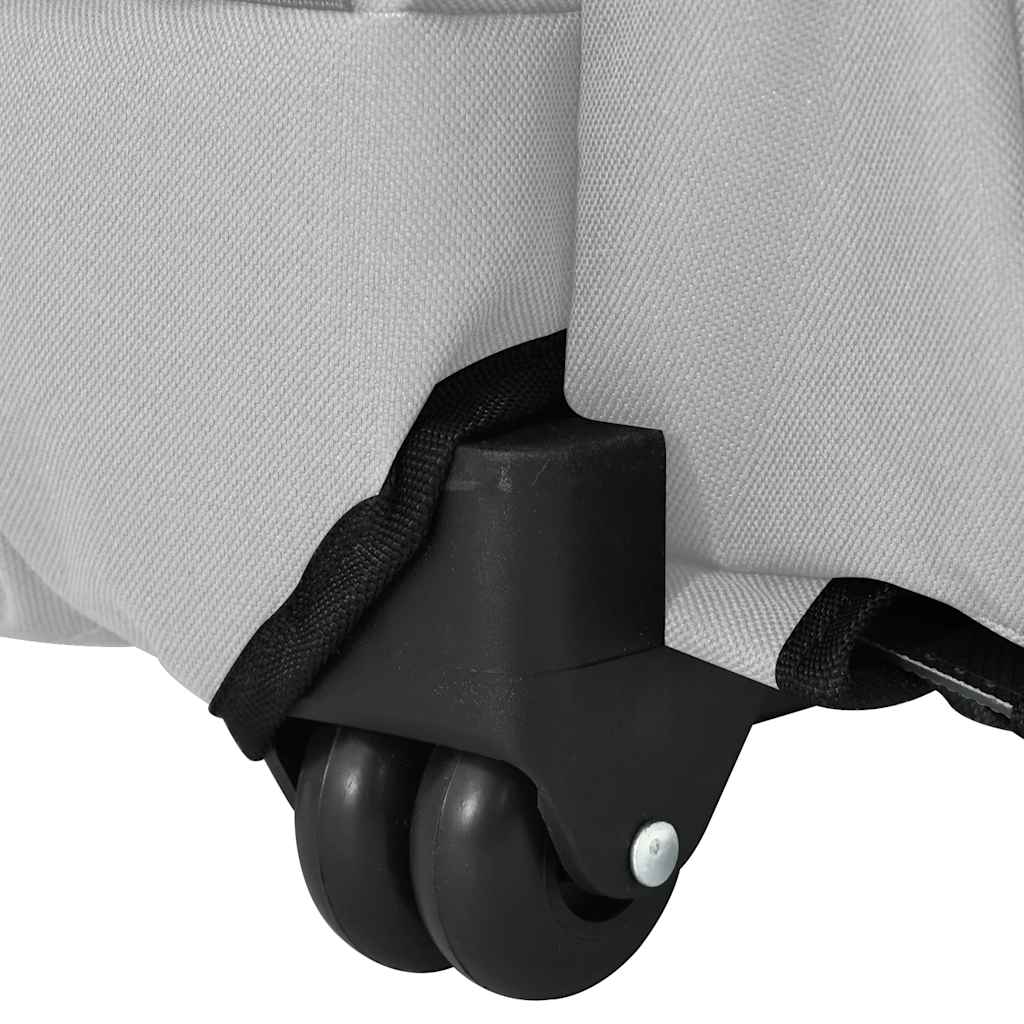 Carrello per animali domestici 3 in 1 design grigio 48x32x57 cm tessuto Oxford 42007373