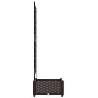 Vaso da Giardino con Trellis Marrone 40 x 40 x 125.5 cm PP 42002812