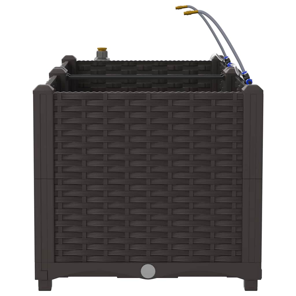 Vasi da giardino Marrone 80 x 40 x 37.5 cm Acciaio 42002822