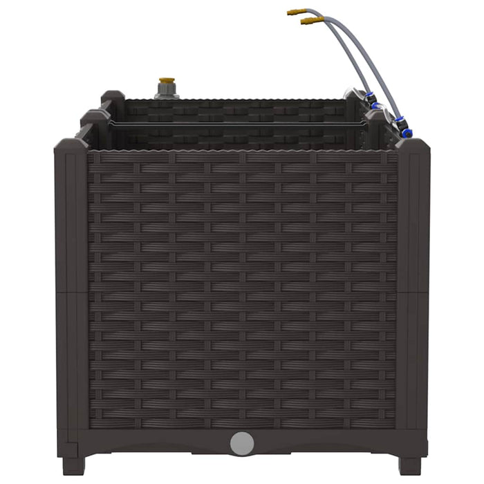 Vasi da giardino Marrone 80 x 40 x 37.5 cm Acciaio 42002822