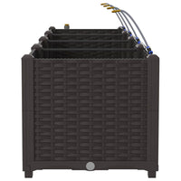 Vasi da giardino Marrone 160 x 40 x 37.5 cm Acciaio 42002824