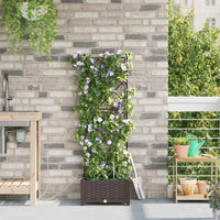 Vasi da giardino Marrone 40 x 40 x 126 cm Acciaio 42002825