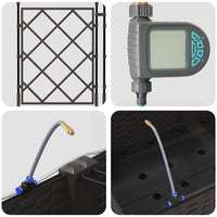 Vasi da giardino Marrone 80 x 40 x 126 cm Acciaio 42002827