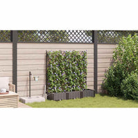 Vasi da giardino Marrone 120 x 40 x 126 cm Acciaio 42002829