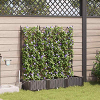 Vasi da giardino Marrone 120 x 40 x 126 cm Acciaio 42002829
