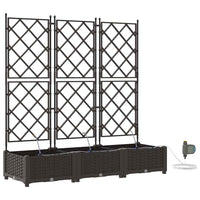 Vasi da giardino Marrone 120 x 40 x 126 cm Acciaio 42002829