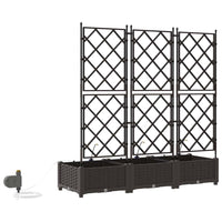 Vasi da giardino Marrone 120 x 40 x 126 cm Acciaio 42002829