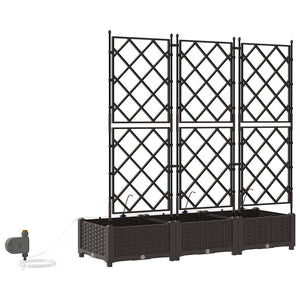 Vasi da giardino Marrone 120 x 40 x 126 cm Acciaio 42002829