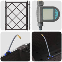 Vasi da giardino Marrone 80 x 80 x 142 cm Acciaio 42002831