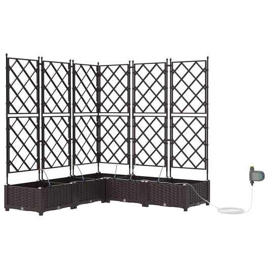 Vasi da giardino Marrone 120 x 120 x 126 cm Acciaio 42002832