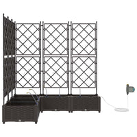 Vasi da giardino Marrone 120 x 120 x 126 cm Acciaio 42002832