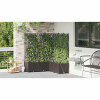 Vasi da giardino Marrone 120 x 120 x 142 cm Acciaio 42002833