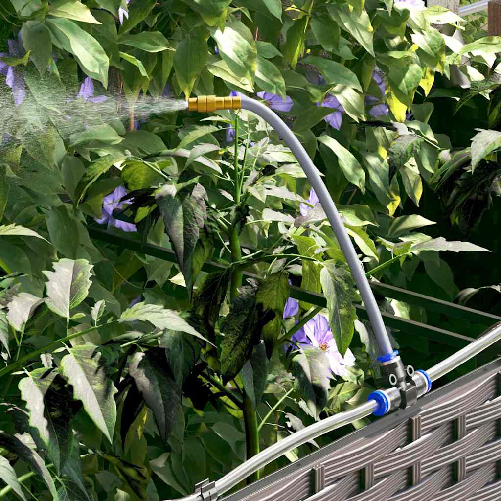 Vaso da giardino 4 pz-Set di 4 Fioriera da Esterno-Contenitore per Piante Marrone Acciaio 549418