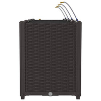 Vaso da giardino 4 pz-Set di 4 Fioriera da Esterno-Contenitore per Piante Marrone Acciaio 549418