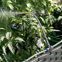 Vaso da giardino 2 pz-Set di 2 Fioriera da Esterno-Contenitore per Piante Nero Acciaio 271735