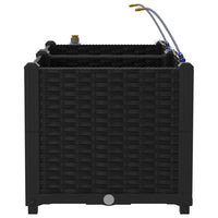 Vasi da giardino Nero 80 x 40 x 37.5 cm Acciaio 42002845