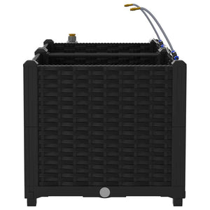 Vasi da giardino Nero 80 x 40 x 37.5 cm Acciaio 42002845