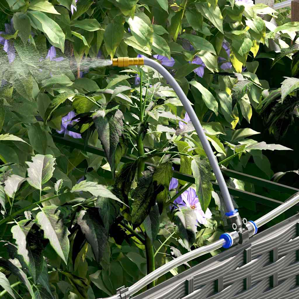 Vaso da giardino 3 pz-Set di 3 Fioriera da Esterno-Contenitore per Piante Nero Acciaio 566904