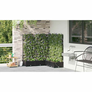 Vasi da giardino Nero 120 x 120 x 126 cm Acciaio 42002855