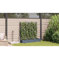 Vaso da Giardino con Trellis 3 pcs Grigio chiaro 42002885