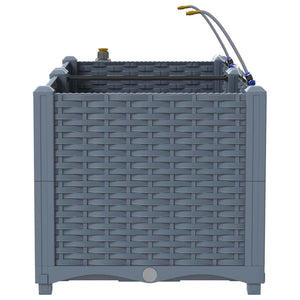 Vasi da giardino Grigio chiaro 80 x 40 x 37.5 cm Acciaio 42002891