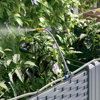 Vasi da giardino Grigio chiaro 40 x 40 x 126 cm Acciaio 42002894