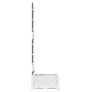 Vaso da Giardino con Trellis Bianco 40 x 40 x 125.5 cm PP 42002903