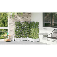 Vaso da Giardino con Trellis 5 pcs Bianco 120 x 120 x 125.5 cm 42002910