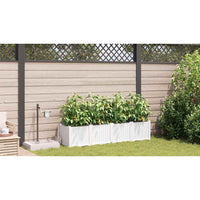 Vasi da giardino Bianco 160 x 40 x 37.5 cm Acciaio 42002915