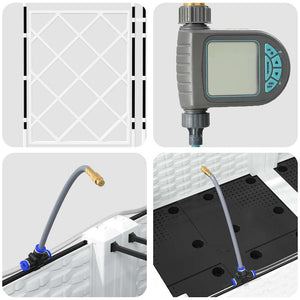 Vaso da giardino 2 pz-Set di 2 Fioriera da Esterno-Contenitore per Piante Bianco Acciaio 995630