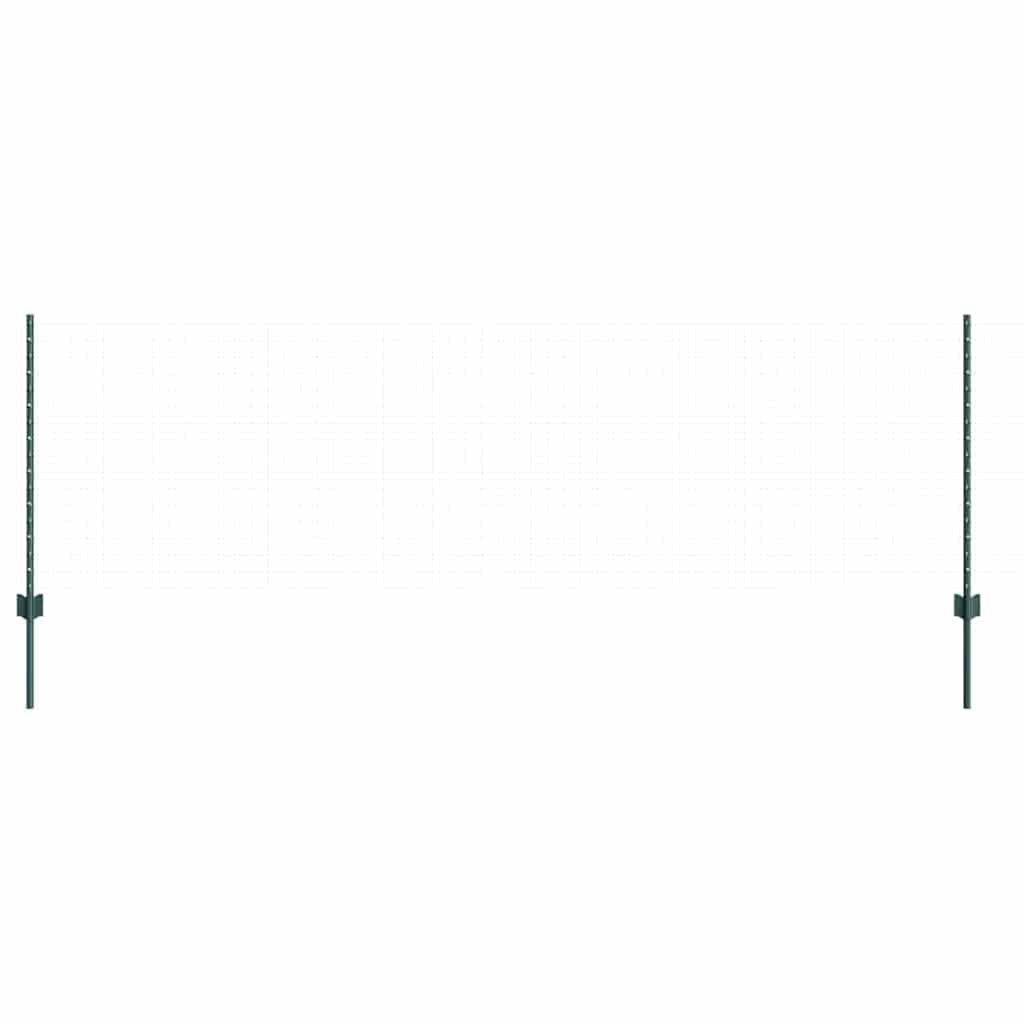 Pali per Recinzione 5 pcs Verde 80 cm Acciaio 42006262