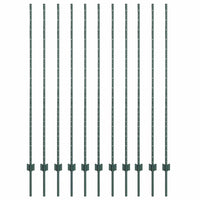 Set di 11 posti per recinzione a forma di U verde, 160 cm in acciaio. 42006273