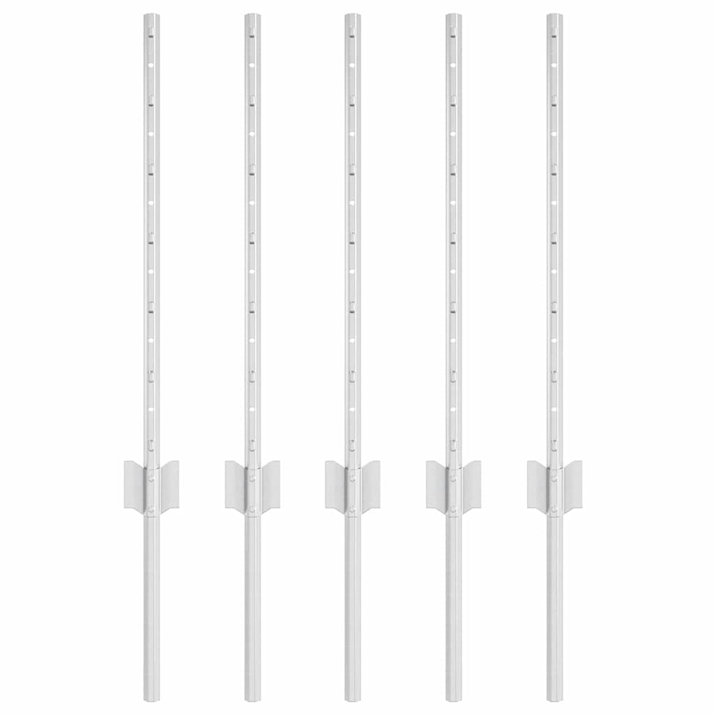 Posti per Recinzione  5 pz Canale a U in Acciaio Zincato da 60 cm. 42006292