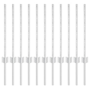 Pali per recinzione , 11 pz, U-Channel, 60 cm in acciaio galvanizzato. 42006293