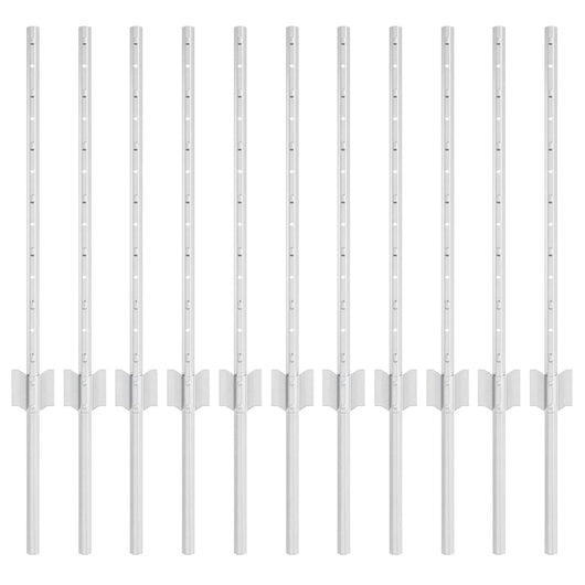 Pali per recinzione , 11 pz, U-Channel, 60 cm in acciaio galvanizzato. 42006293