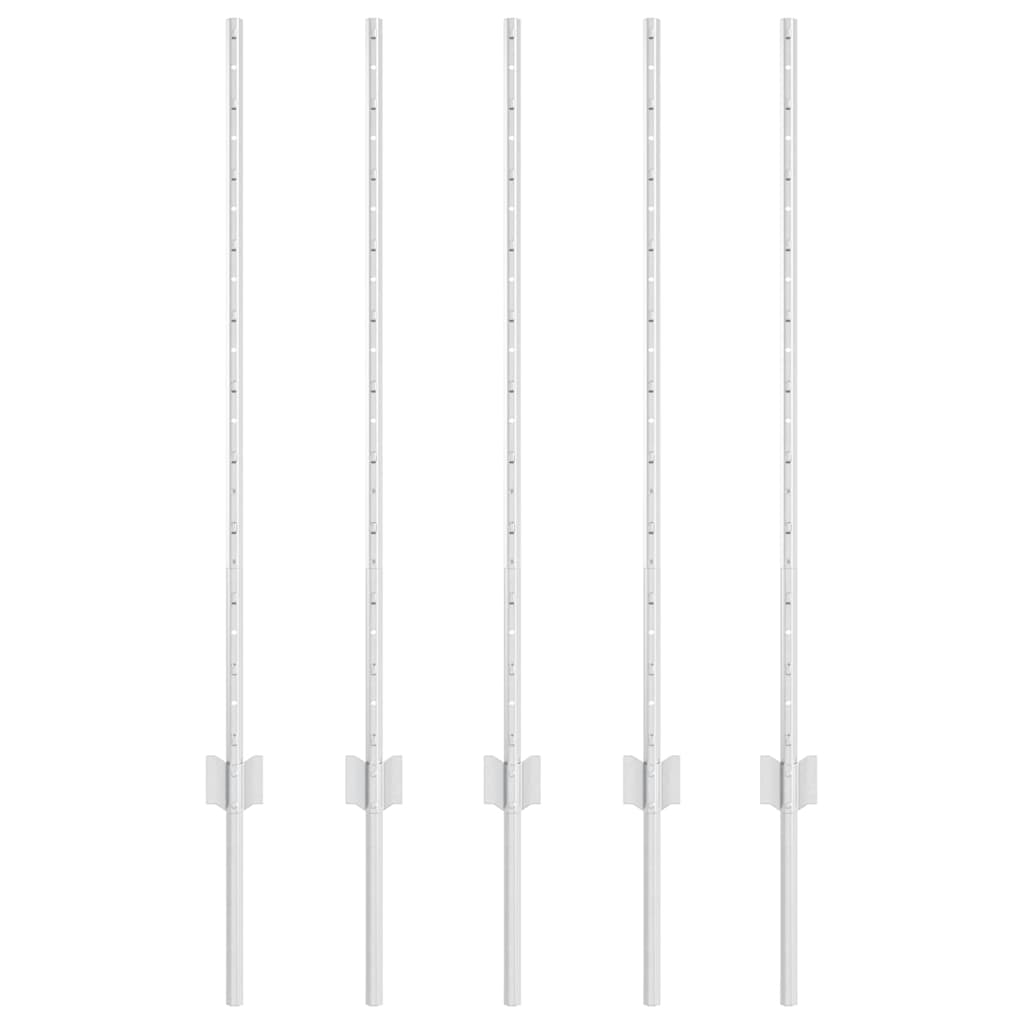 Poste per Recinzione  10 pezzi canale a U 100 cm in Acciaio Zincato. 42006296