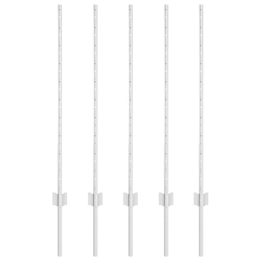 Poste per Recinzione  10 pezzi canale a U 100 cm in Acciaio Zincato. 42006296