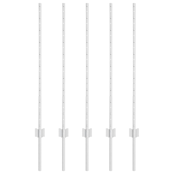 Poste per Recinzione  10 pezzi canale a U 100 cm in Acciaio Zincato. 42006296