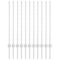 Posti per Recinzione 22 pz U-Channel 100 cm in Acciaio Zincato 42006297