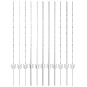 Posti per Recinzione 22 pz U-Channel 100 cm in Acciaio Zincato 42006297