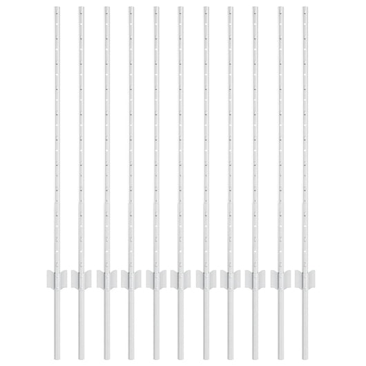 Posti per Recinzione 22 pz U-Channel 100 cm in Acciaio Zincato 42006297