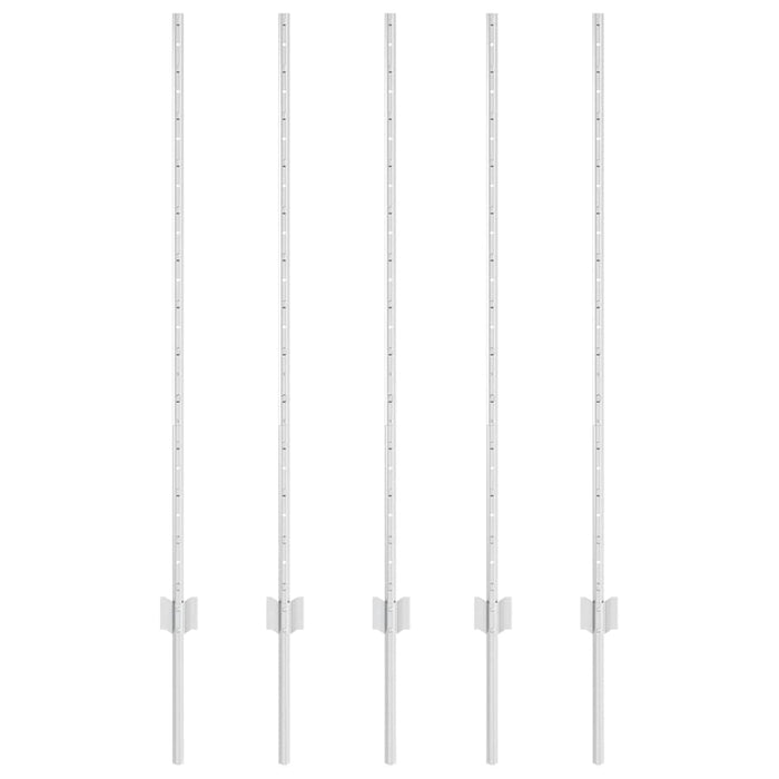 Pali per recinzione , 10 pezzi, a U, 120 cm, in acciaio zincato 42006298