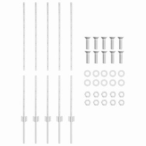 Pali per recinzione , 10 pezzi, a U, 120 cm, in acciaio zincato 42006298